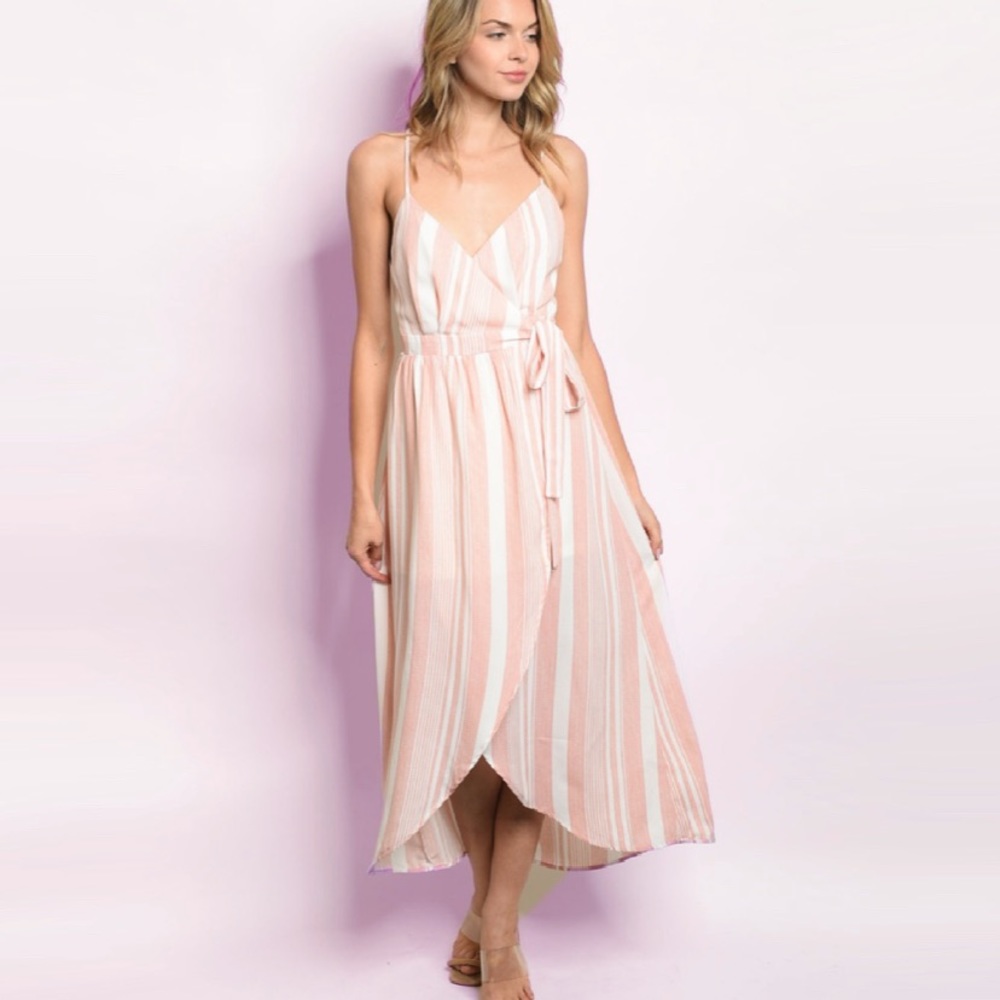 Tulip hem maxi dress